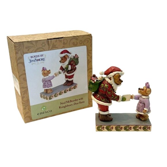 Jim Shore Boyds Bears Noel Kringlebeary Dear Santa 4022306 Christmas Figurine - Picture 1 of 6